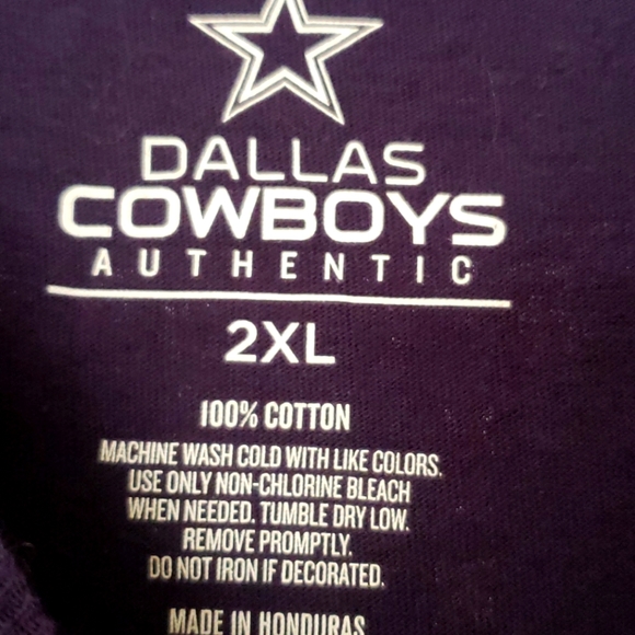 Authentic Dallas Cowboy Tee Shirt Unisex  2Xl - Picture 4 of 6